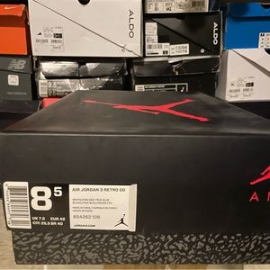 Selling Original Retro Jordan 3s. Have some wear and tear. Comes with box.